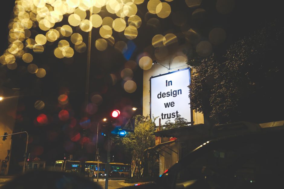 Billboard In design we trust